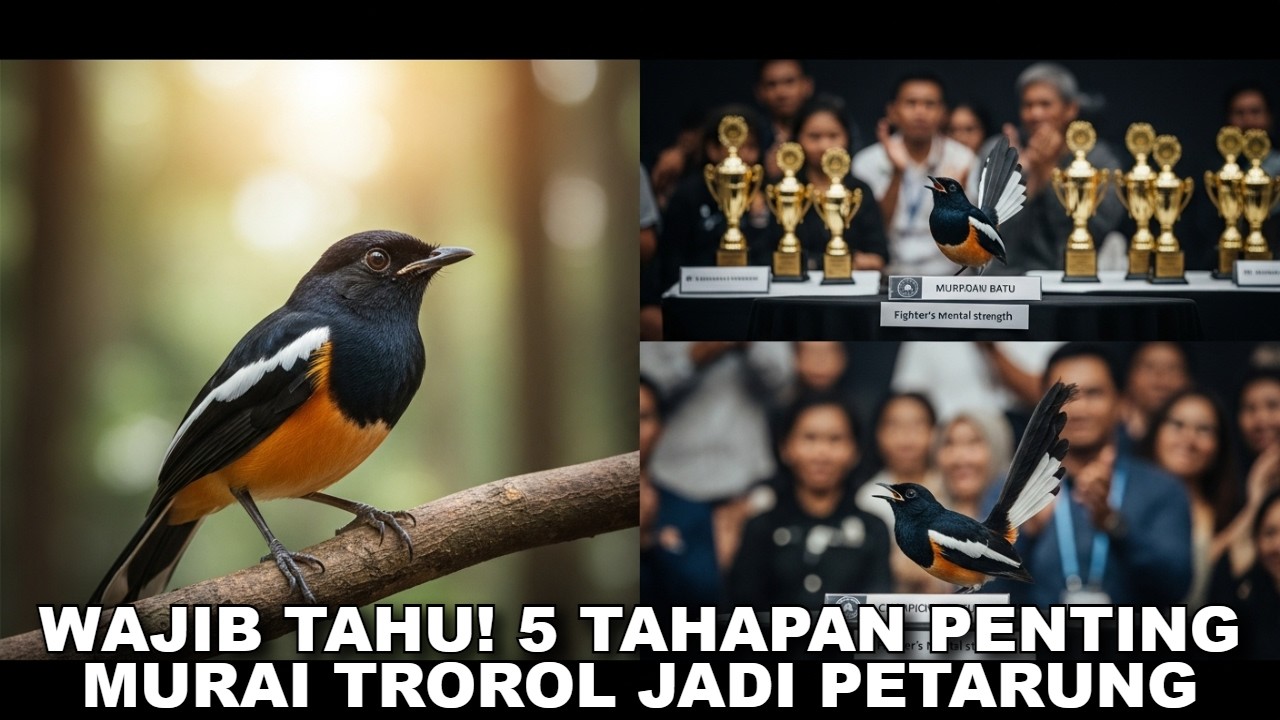 Wajib Tahu 5 Tahapan Penting Rawat Murai Batu Trotol Agar Jadi Juara Digantangan