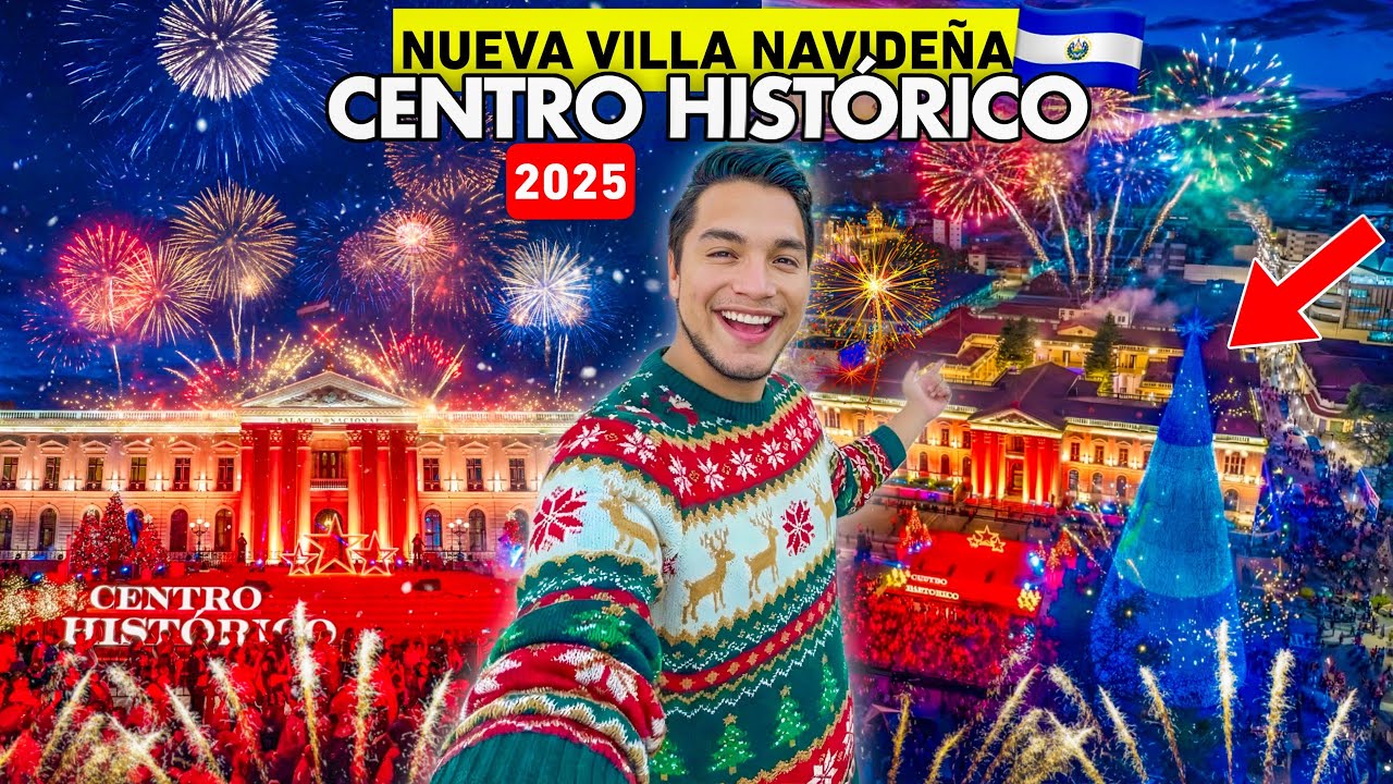 Ya ABRIERON la Villa Navideña del CENTRO HISTÓRICO de San Salvador 🇸🇻🎅🏻 ¡Es Gratis!