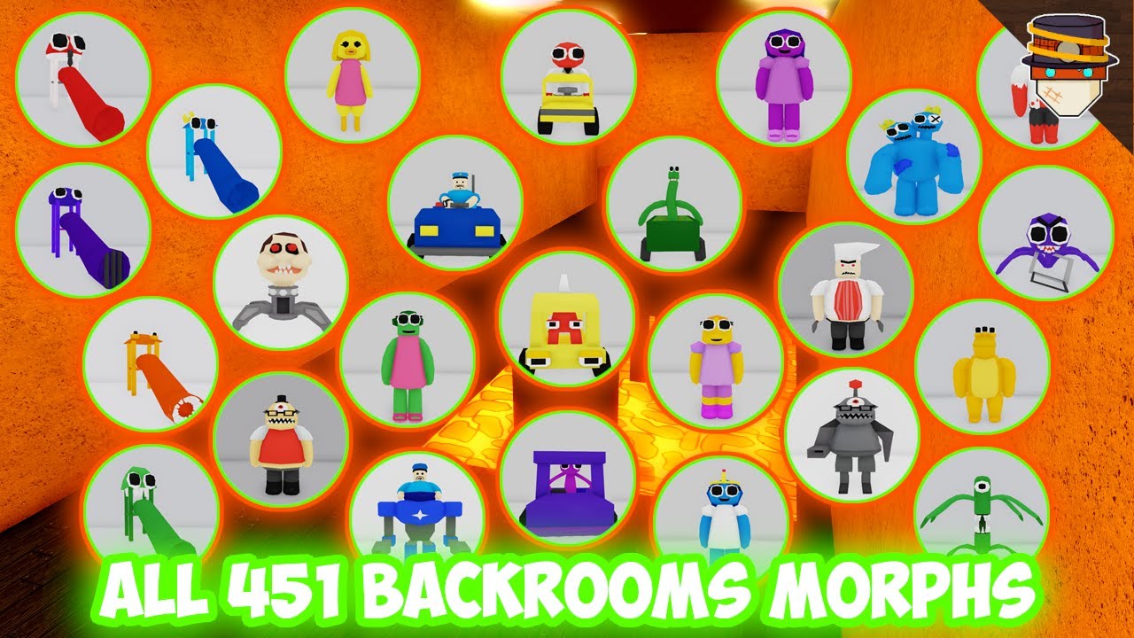 [ALL] How to get ALL 451 BACKROOMS MORPHS in Backrooms Morphs | Roblox
