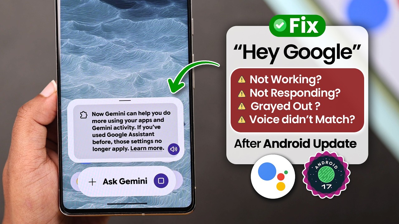 Google Assistant Not Working on Android 17! Fix 