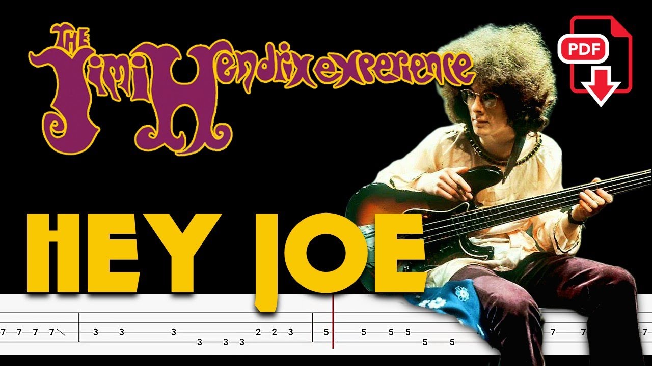 The Jimi Hendrix Experience - Hey Joe (🔴Bass Tabs | Notation) @ChamisBass