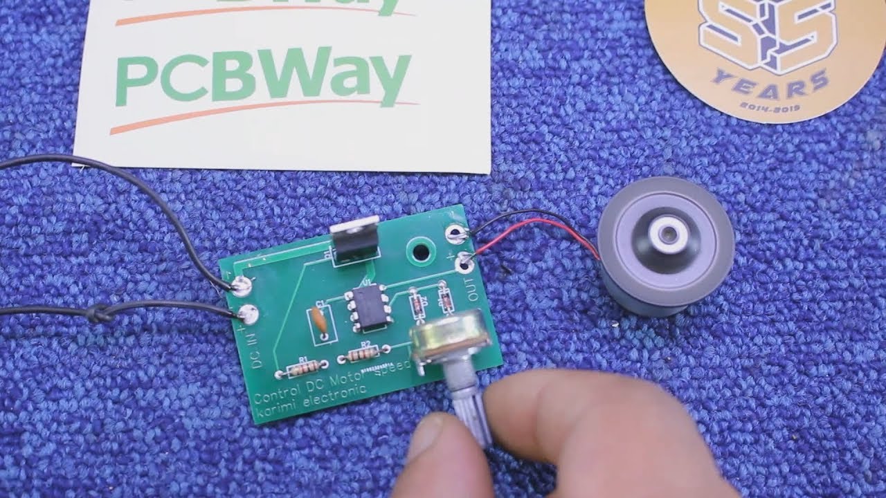 دائرة للتحكم في سرعة دوران محرك PWM DC Motor Speed Controller