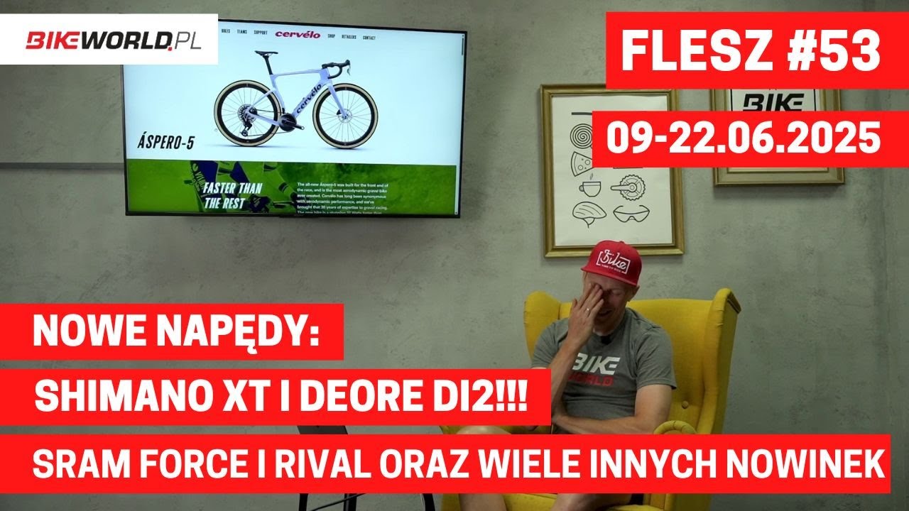 Flesz #53: Nowe napędy Shimano XT i Deore Di2, SRAM Force i Rival. Plus wiele więcej! (09-22.06.25)