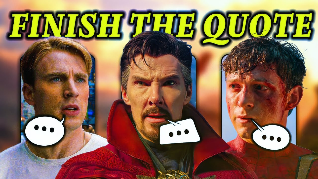 Can You Finish The MCU Quote? | Movie Trivia Quiz