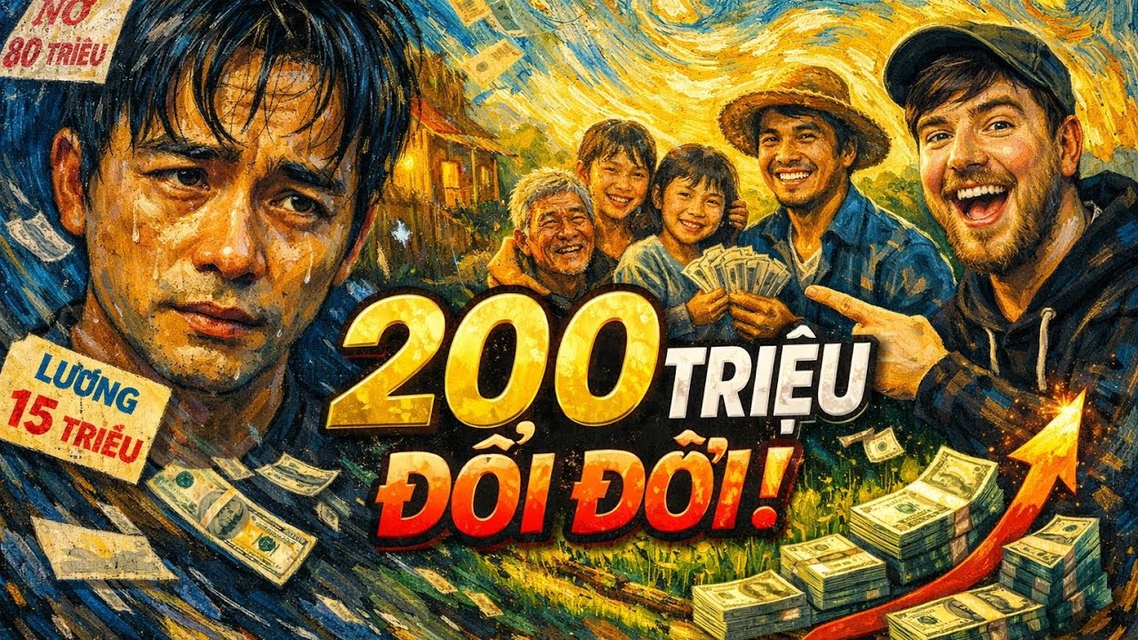 Cho Người Lạ 200 Triệu – 90 Ngày Đổi Cả Cuộc Đời 😱