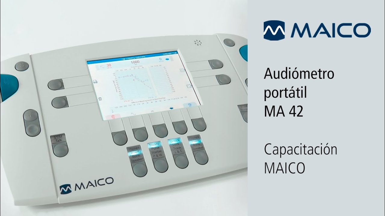 Audiómetro portátil MA 42 | Capacitación MAICO | Pruebas diagnósticas y de tamizaje auditivo