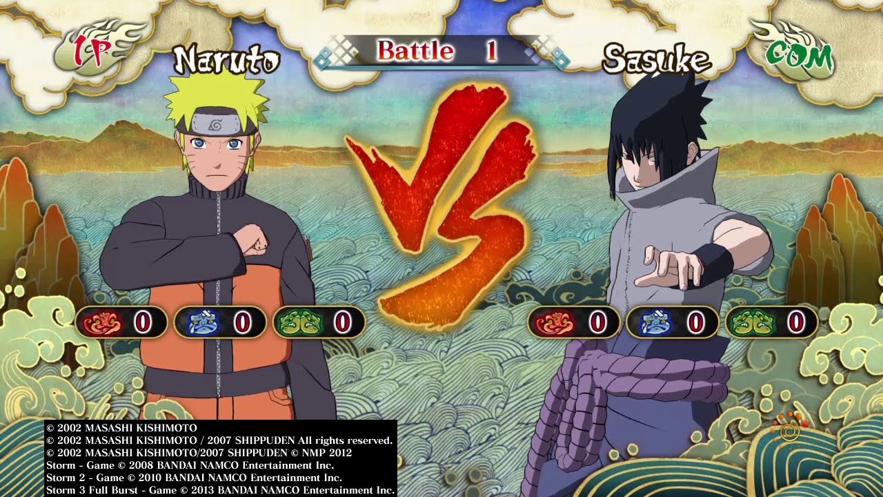 Naruto vs Sasuke Final Battle in Ultimate Ninja Storm 3