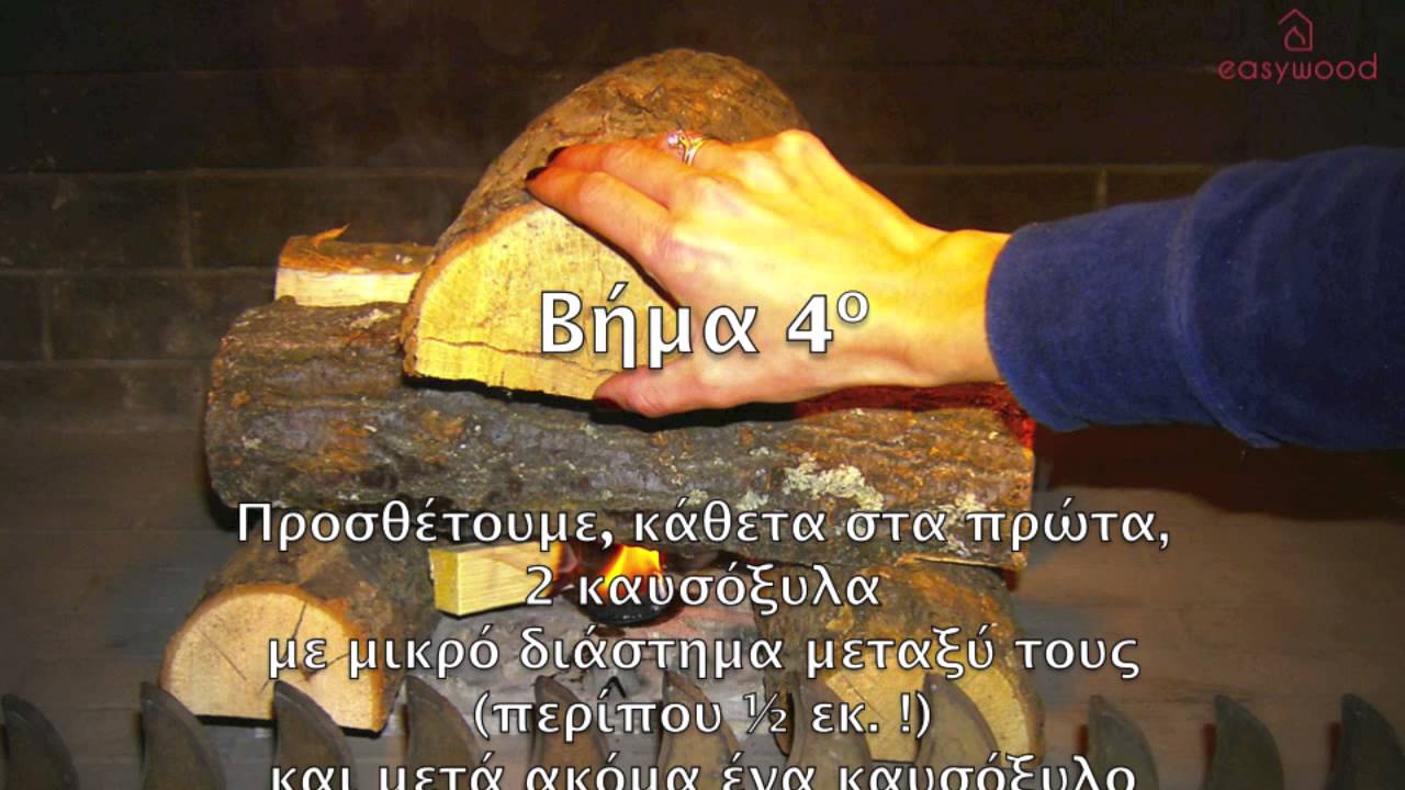 Easywood - Άναμμα τέλειας φωτιάς για τζάκι (Οδηγίες)