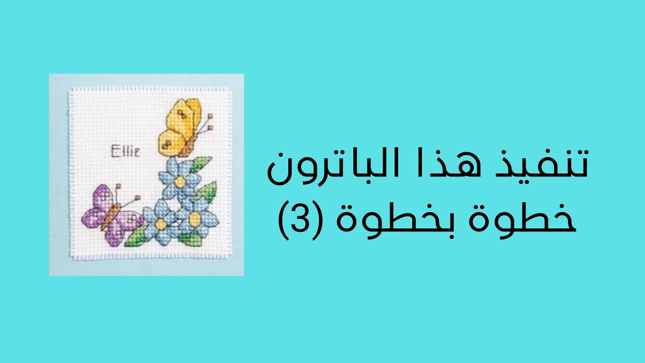 تحديد التطريز الخارجي باستخدام غرزة back stitch 💫