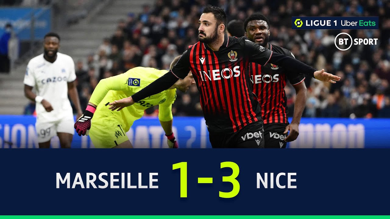 Marseille v Nice (1-3) | Laborde Powers Nice To Win In Southern France | Ligue 1 Highlights