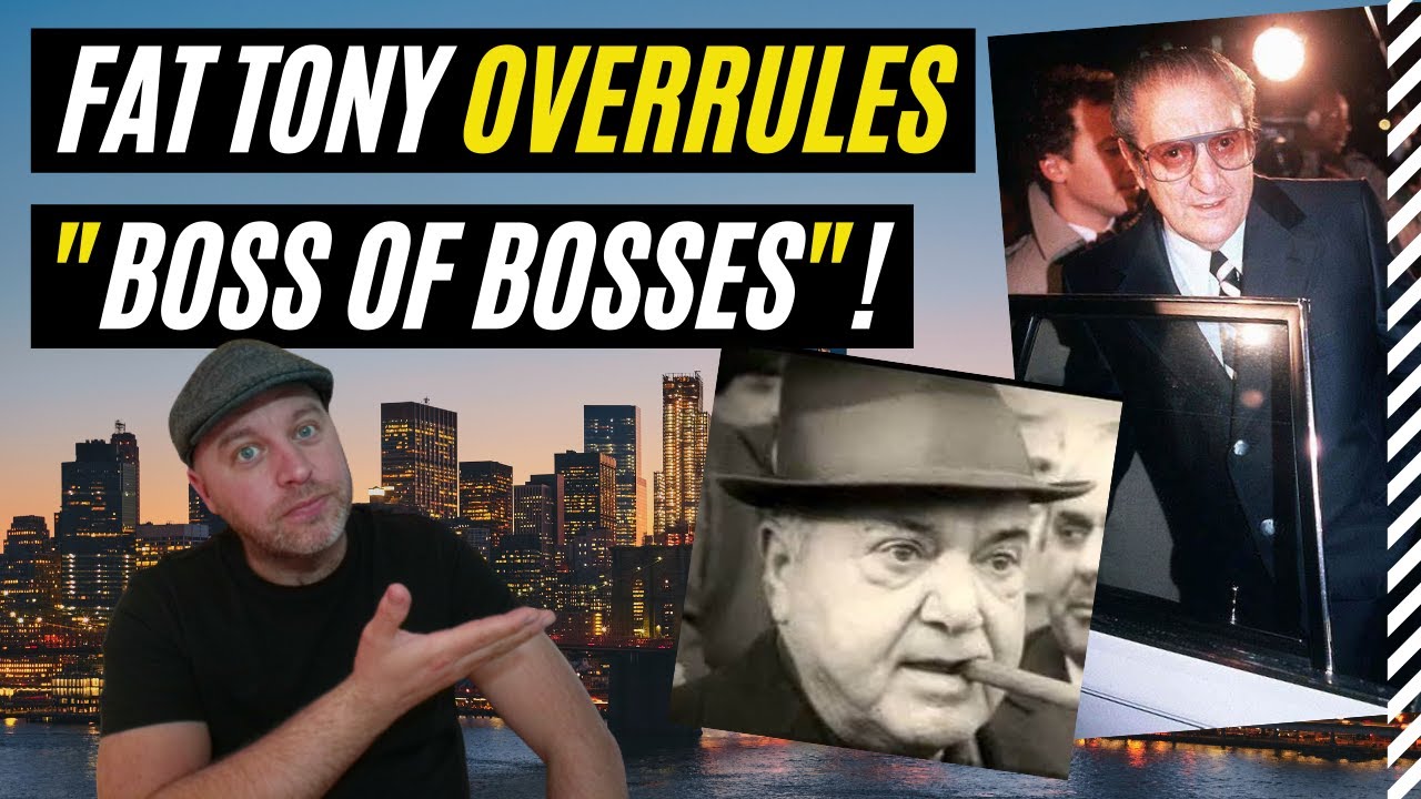 FAT TONY SALERNO RECORDED OVERRULING GAMBINO BOSS PAUL CASTELLANO'S DECISION ON BONANNO BOSS 