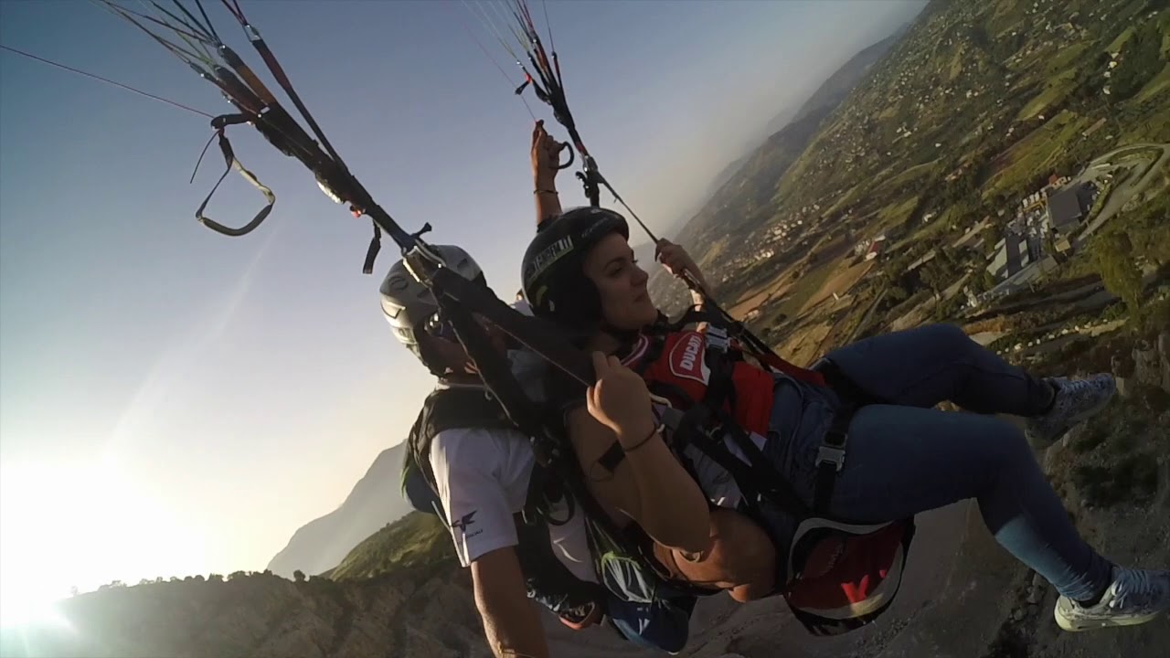 Giuseppe & Simona Milazzo Volano in Parapendio in Tandem a Bolognetta