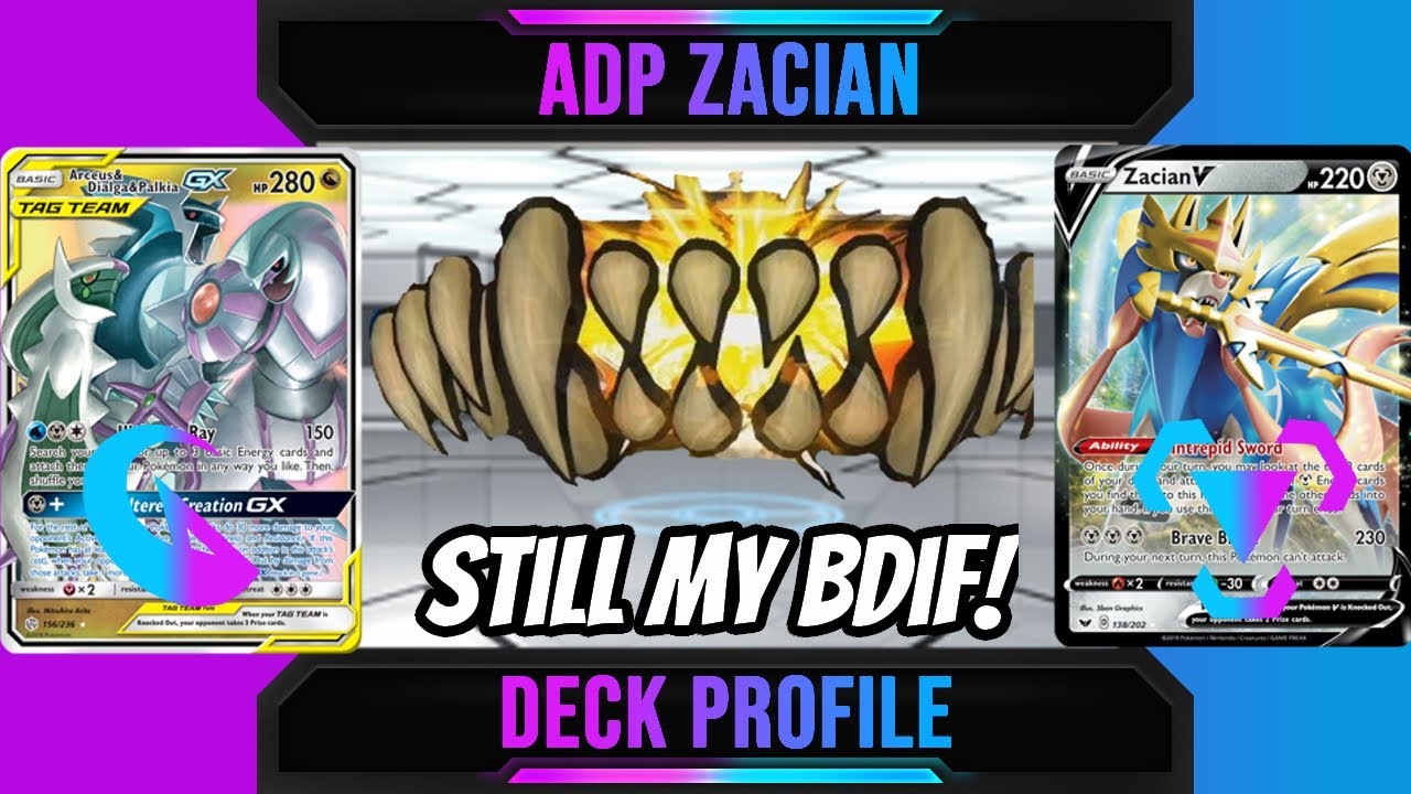 ADP Zacian V Deck Profile / List! Still The BDIF! Rebel Clash PTCGO Gameplay!