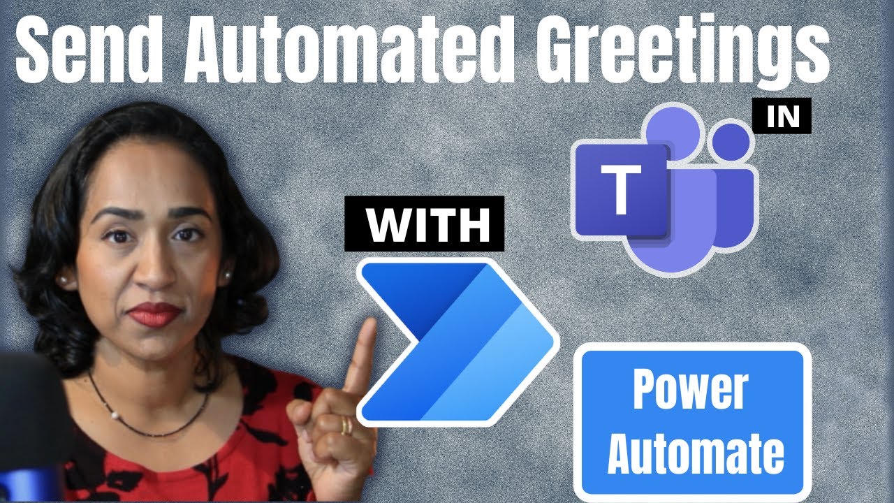 How to send automated greetings with image using power automate