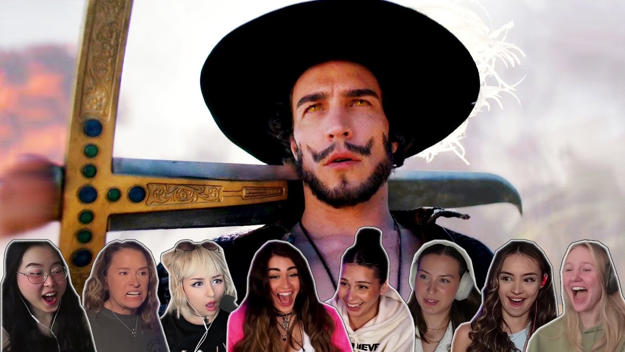 Mihawk Introduction | One Piece Live Action Netflix Episode 5 Girls Reaction Compilation