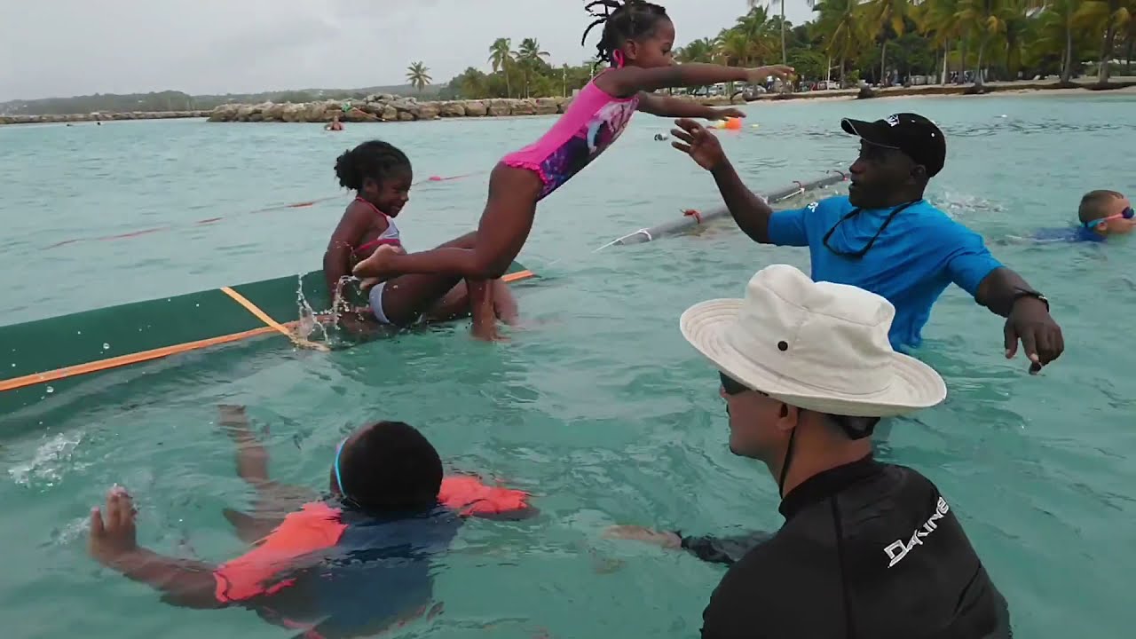 Aisance aquatique à Ste Anne Guadeloupe