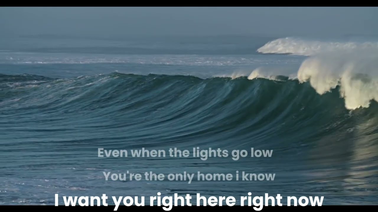 Right here right now (Original lyrics video)
