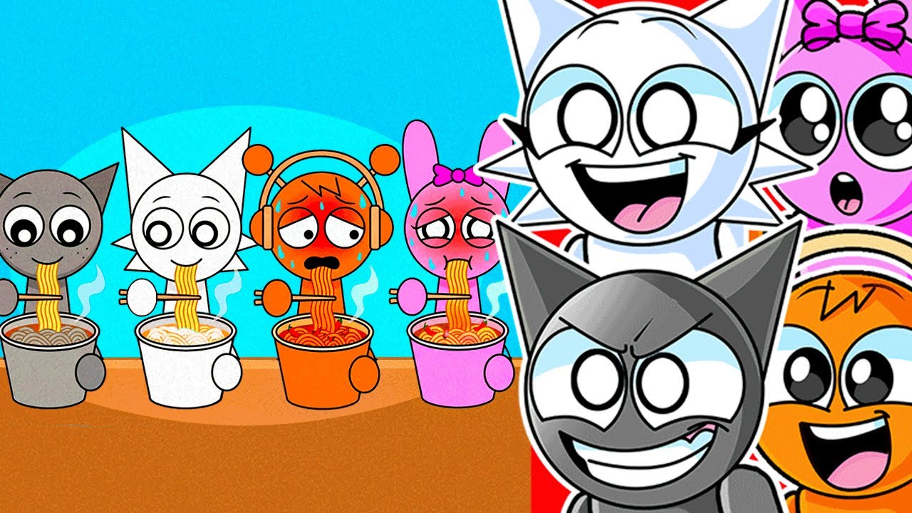 FUNNIEST SPRUNKI SQUAD MUKBANG ANIMATIONS!!