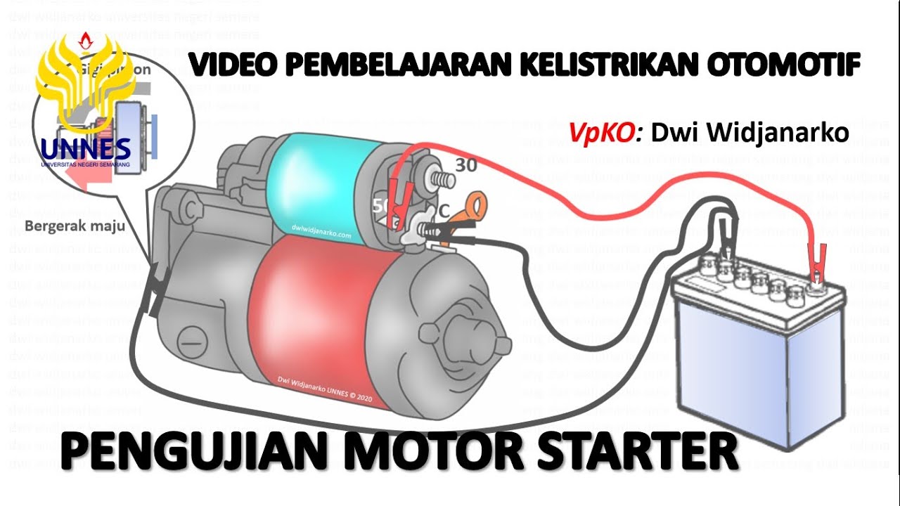 [KO 7] SILAKAN SUBSCRIBE: Starting System: Pengujian Motor Starter, Starting Motor Test