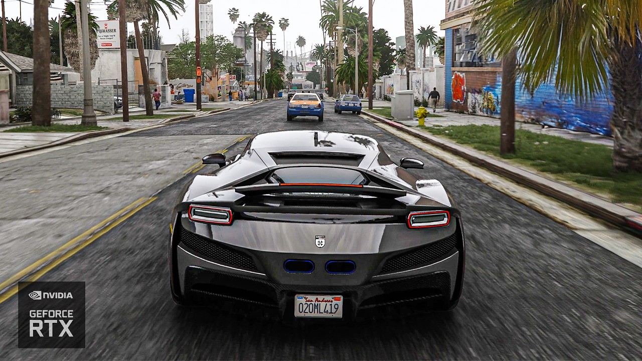 GTA 5 Enhanced: New Ultra Realistic Graphics MOD | RTX 5090 Gameplay [8K60]