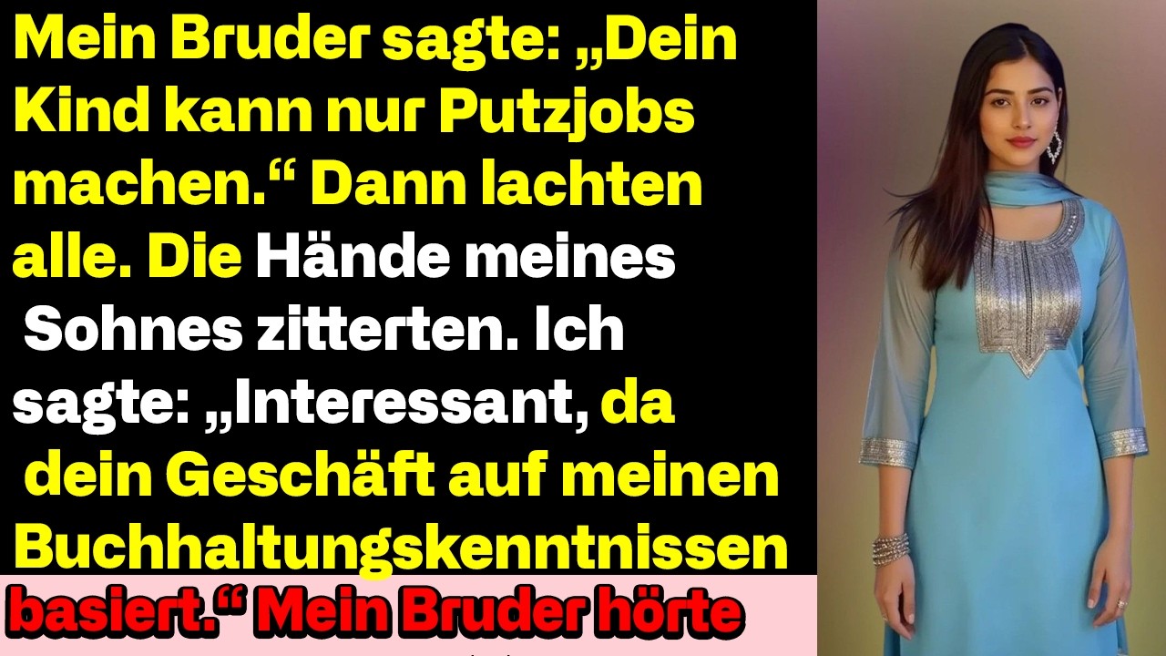 Beim Abendessen verspottete mein Bruder mein Kind – doch Sekunden später verstummte der ganze Tisch