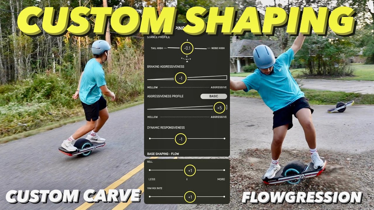 Which Custom Shape Settings should you use?  Onewheel GT