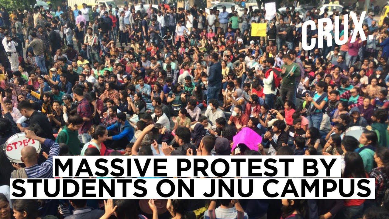 Mass Protests in JNU Against 'Anti-student' Policies