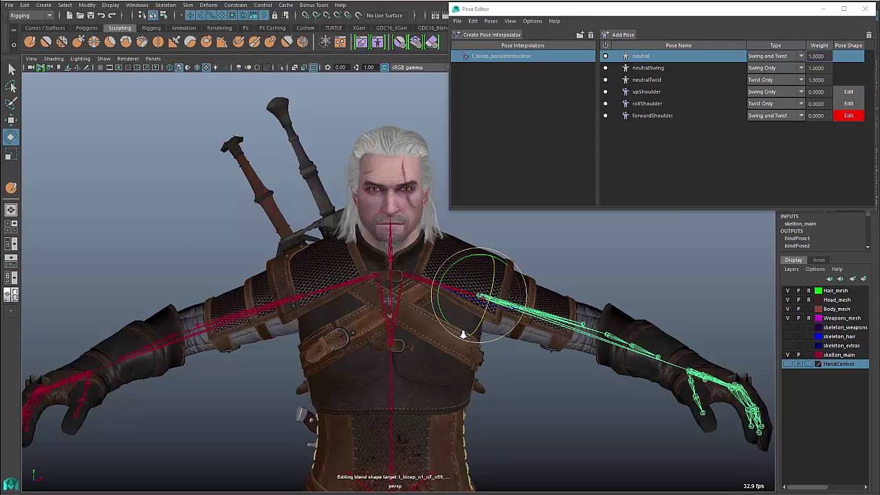 Maya 2016 Extension 2:  Pose Editor