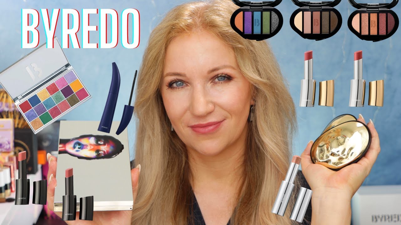 BYREDO MAKEUP: COLOUR STICK, LIPSTICK, LIP BALM, LIDSCHATTEN 5 COLOURS + PRISMIC, LOOKS/SWATCHES
