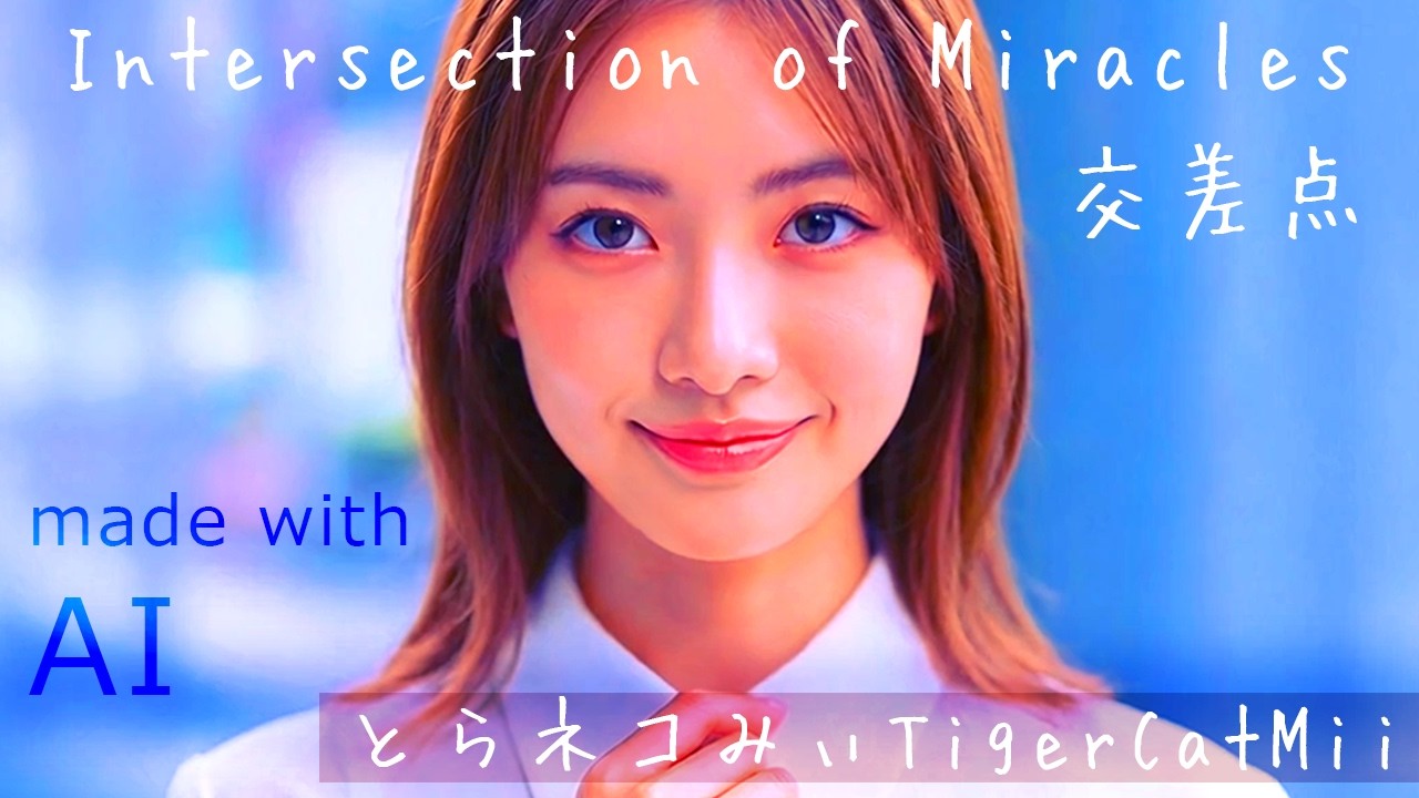 とらネコみぃTigerCatMii - Intersection of Miracles 交差点 Official MV (AI-Generated Global Pop)