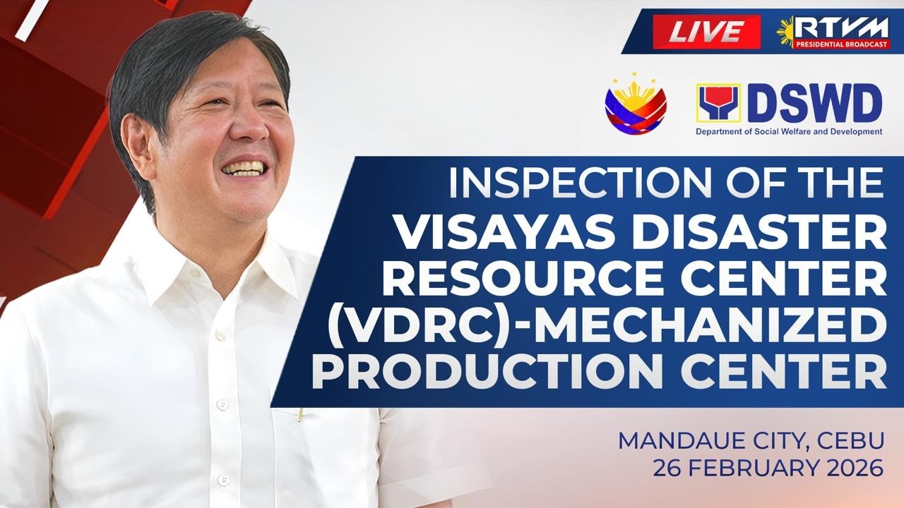 Inspection of the Visayas Disaster Resource Center - Mechanized Production Center