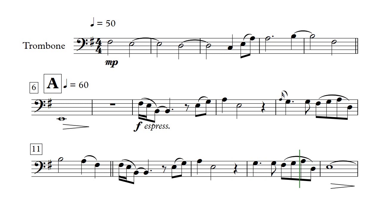 Sadness And Sorrow - Trombone Solo (Sheet Music)