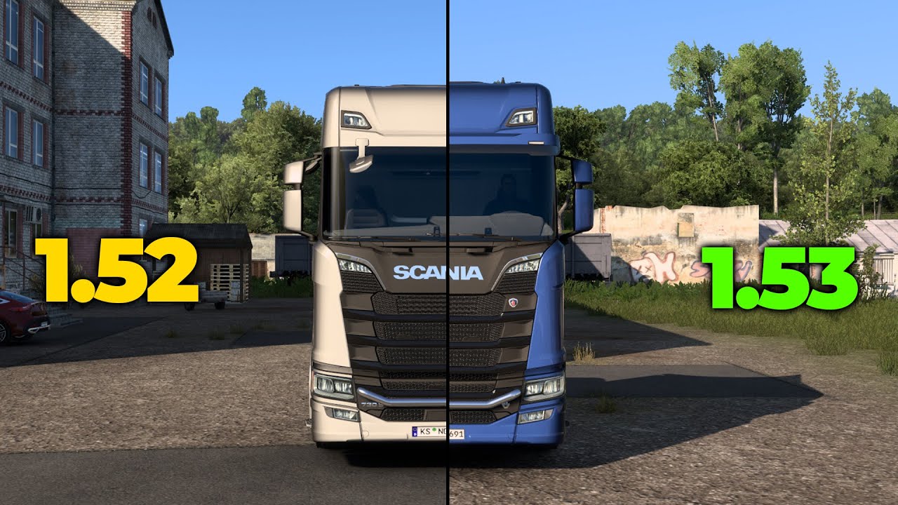 ETS2 1.53 vs ETS2 1.52 | Better Performance & Graphics