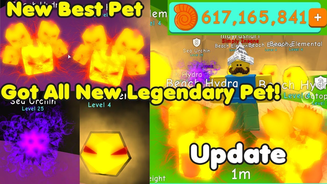 Update! Got All New Legendary Pets! Beach Hydra & Beach Elemental! New Island - Bubble Gum Simulator