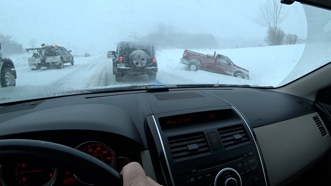 New Years Day - Blizzard Chaos on the Highways