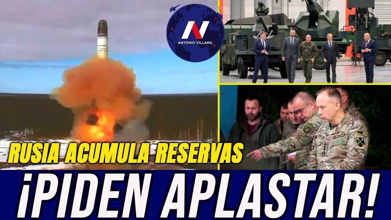 ¡Piden aplastar Kiev! Duma reclama a Putin armas mas poderosas. Rusia acumula reservas alerta Syrsky