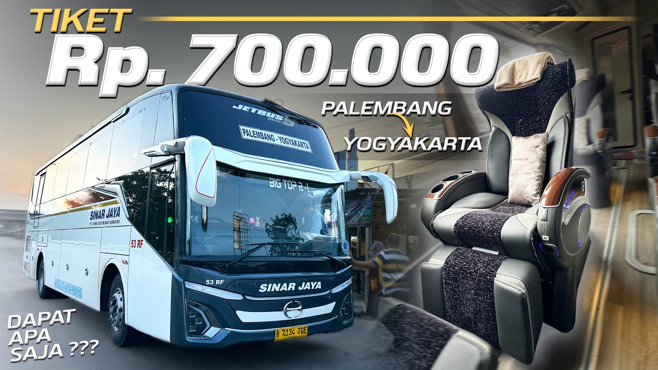 PERJALANAN 24 JAM SINAR JAYA SUPER EXECUTIVE‼️Trip Palembang - Yogyakarta with Sinar Jaya