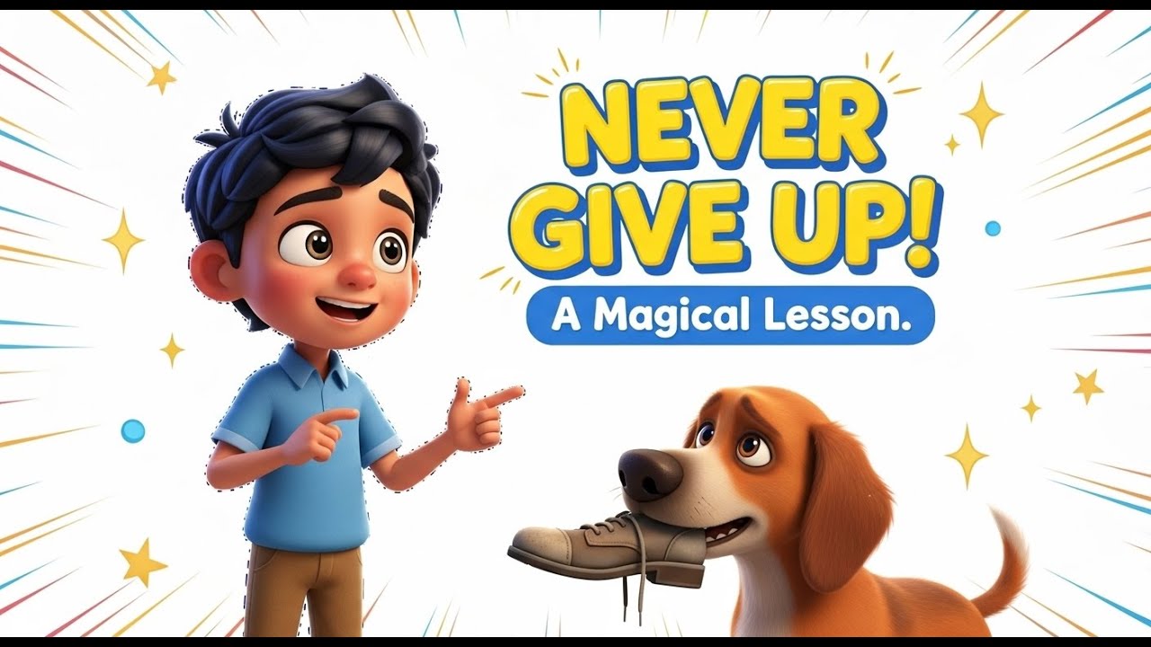 The Boy Who Learned to Finish | Never Give Up | A Motivational Kids Story About Patience & Hard Work