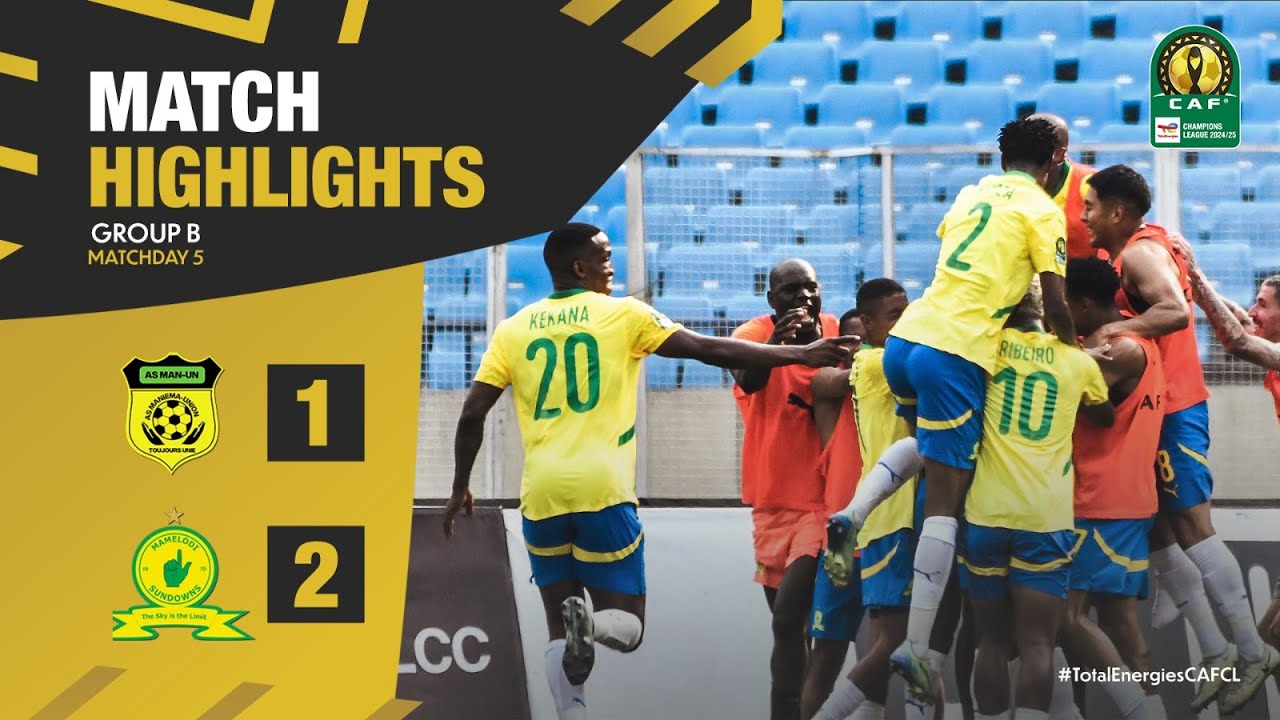 HIGHLIGHTS | AS Maniema Union 🆚 Mamelodi Sundowns | Matchday 5 | 2024/25 