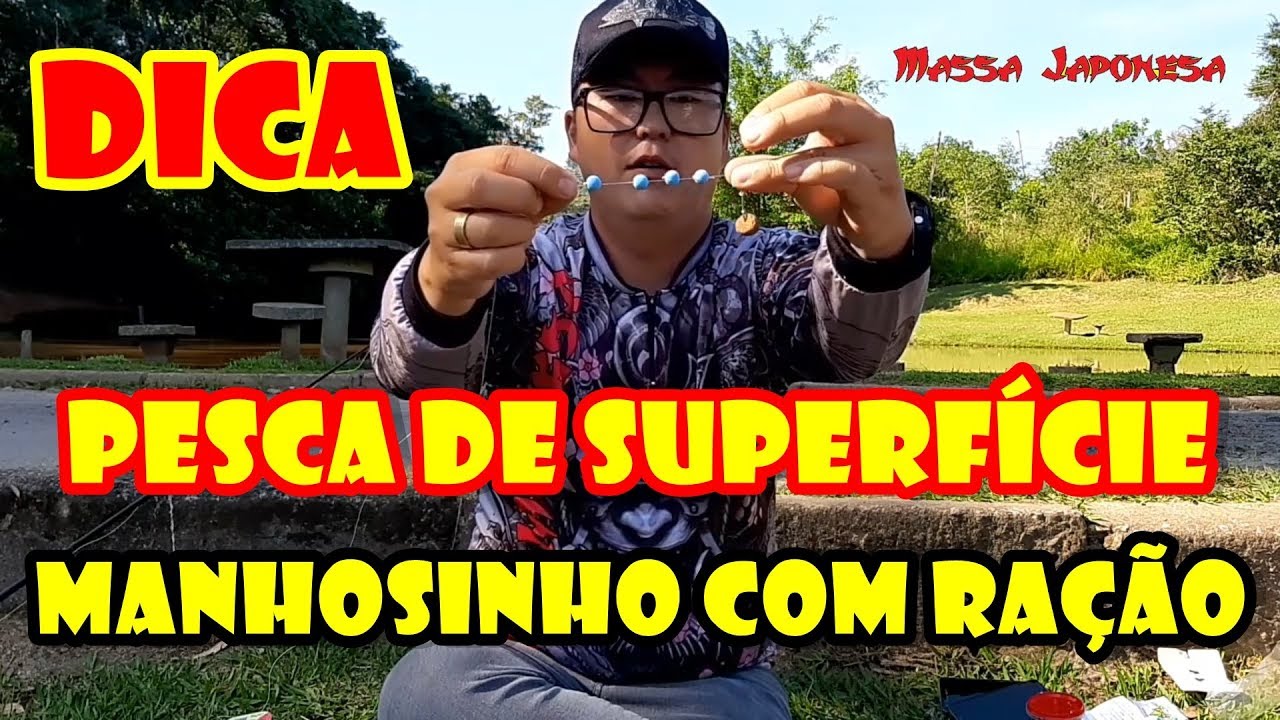 DICA PESCA DE SUPERFÍCIE: MANHOSINHO COM RAÇÃO