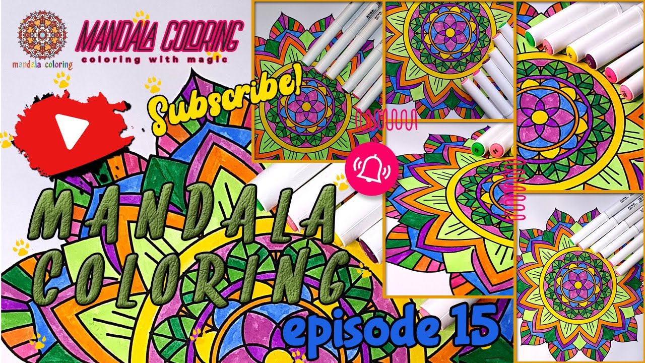 Mandala Coloring Video Episode 15 | Color Your Way to Calm: Mandala Edition." A Coloring Experience