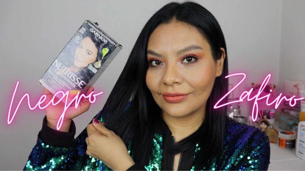 Tinte Garnier Negro Zafiro 2025 🖤✨ | ¿Realmente deja reflejo azul? ▪ Antes/Después en Cabello Cataño