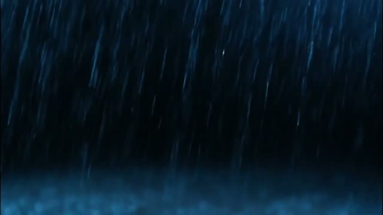 Soft rain at night