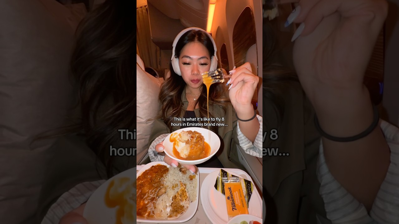 FLYING EMIRATES NEW PREMIUM ECONOMY (is it worth it?!) #EmiratesPartner