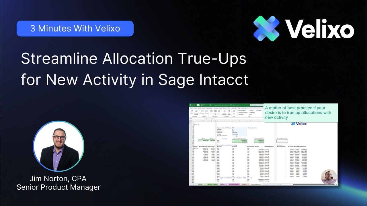 Оптимизация корректировок распределения ресурсов для новых операций в Sage Intacct