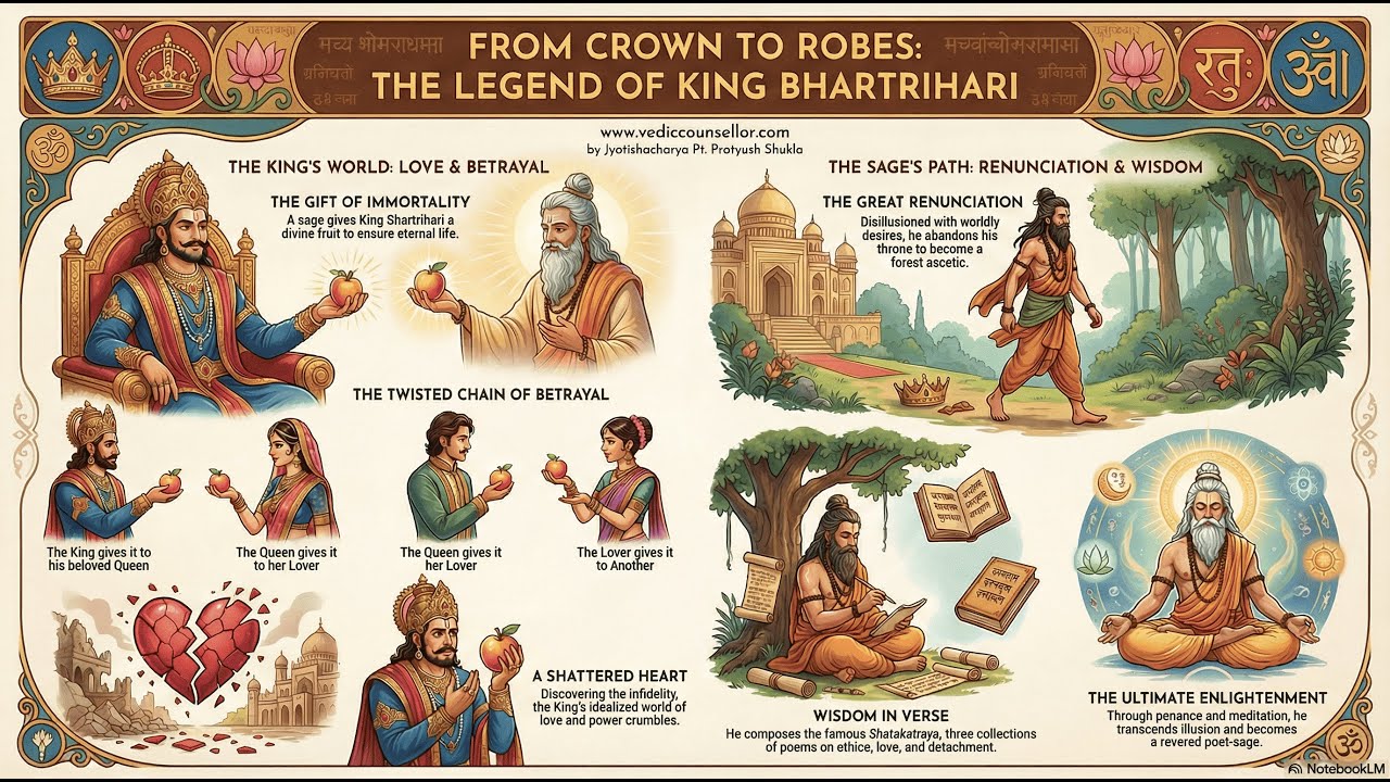 🔱|| Bhartrihari’s Story | Power, Desire & the Ultimate Truth of Life || #motivation #spirituality