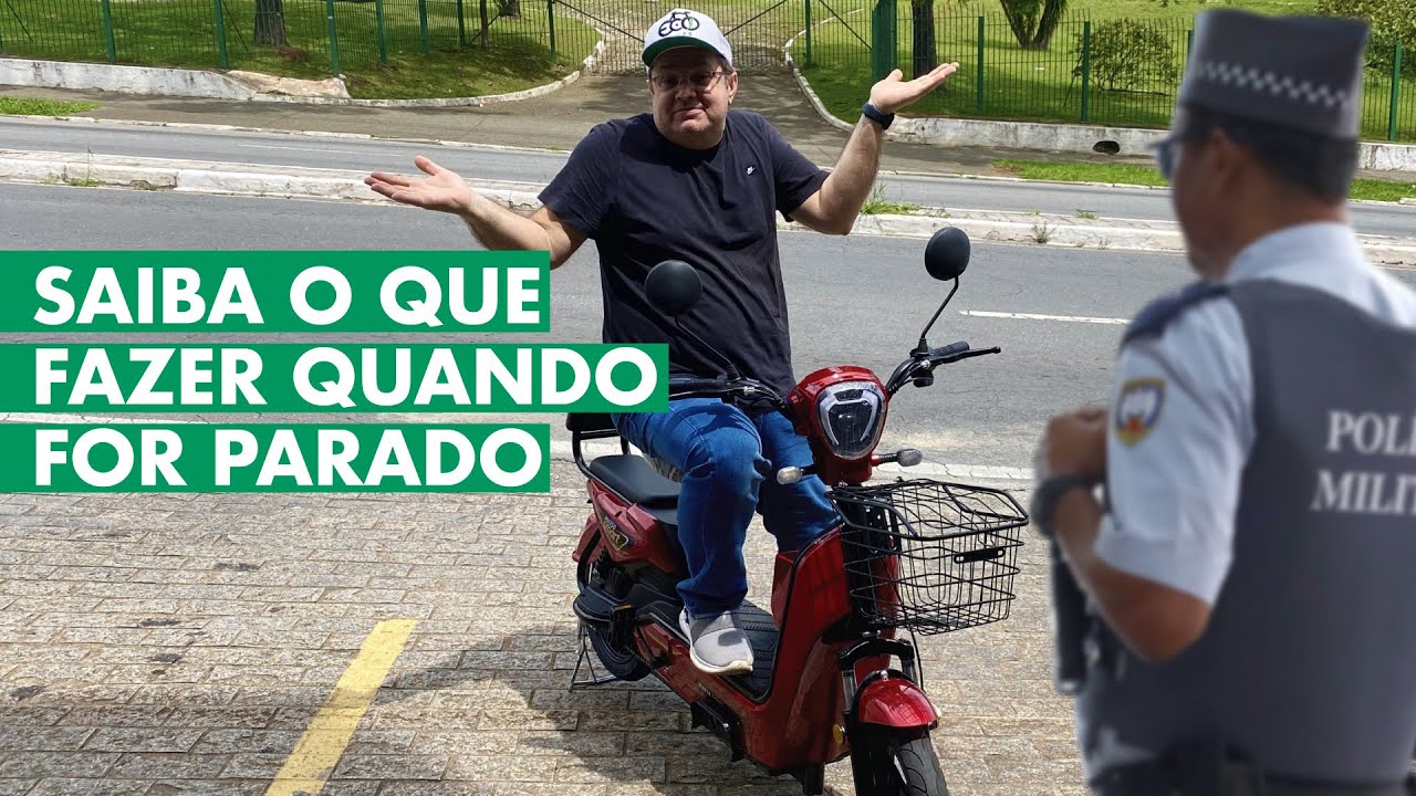 O que fazer quando um policial te parar com a sua Bicicleta Elétrica?