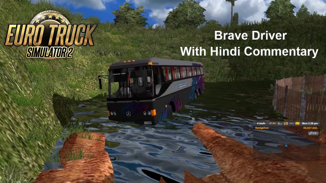 Bus Driver Saves Passengers from River SALUTE | Episode 128 | Euro Truck Simulator Hindi iVarunKumar