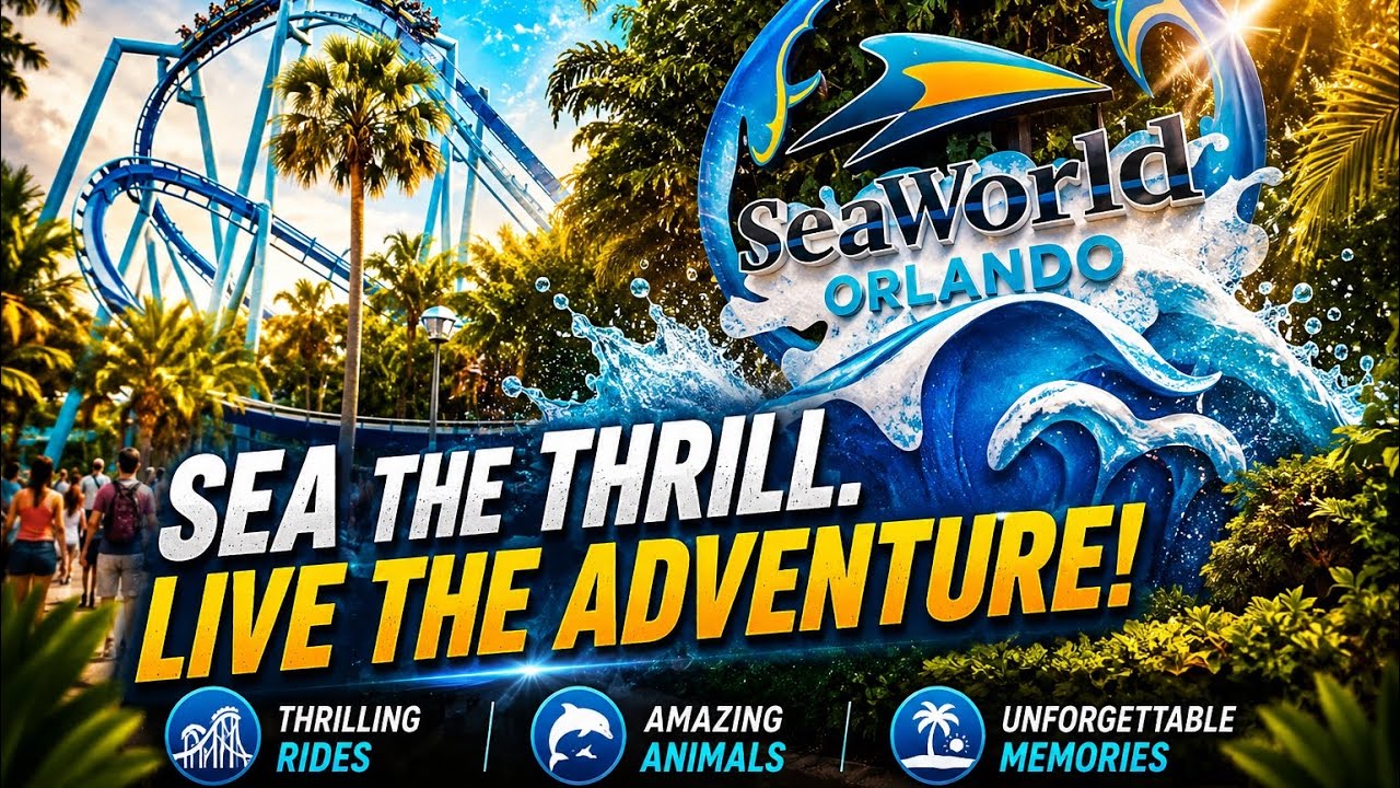 SeaWorld Orlando Full Walkthrough 2026 | Complete Park Tour & Overview 🌊🐬