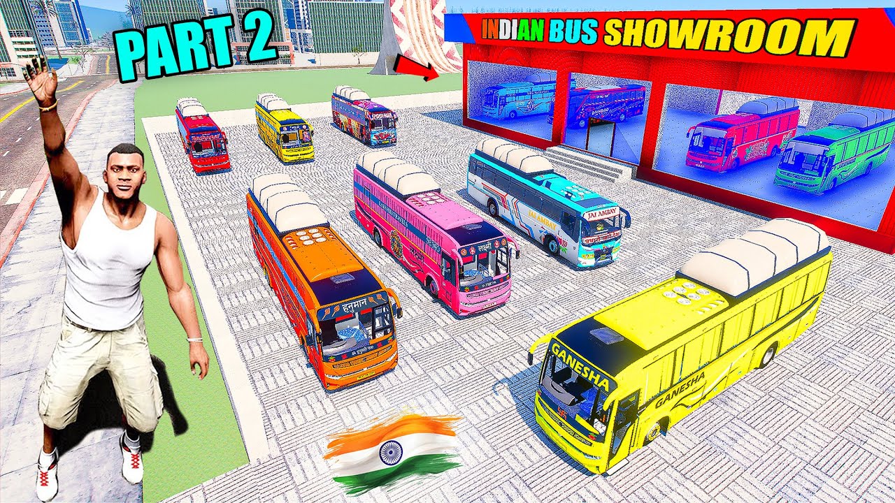 Franklin & Shinchan Open Indian Bus Showroom in Indian Bike Driving 3D Part 2